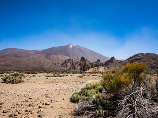 Beautiful landscape of Teide National Park in Tenerife Canary Islands Spain