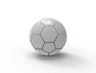 3d rendering of a soccer ball isolated on white studio background