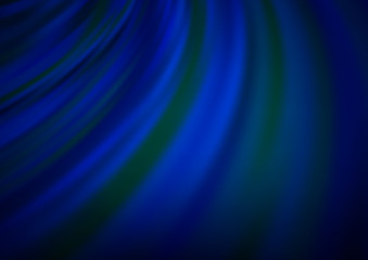 Fototapeta premium Dark BLUE vector background with bent lines.