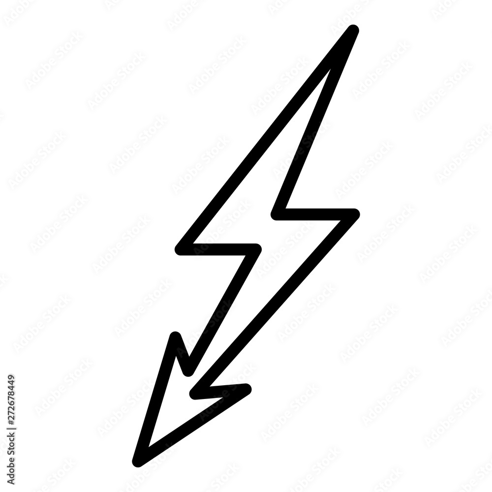 Poster high voltage danger icon. outline high voltage danger vector icon for web design isolated on white b