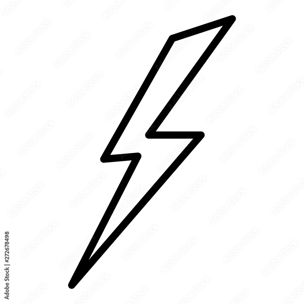 Poster charging symbol icon. outline charging symbol vector icon for web design isolated on white backgroun