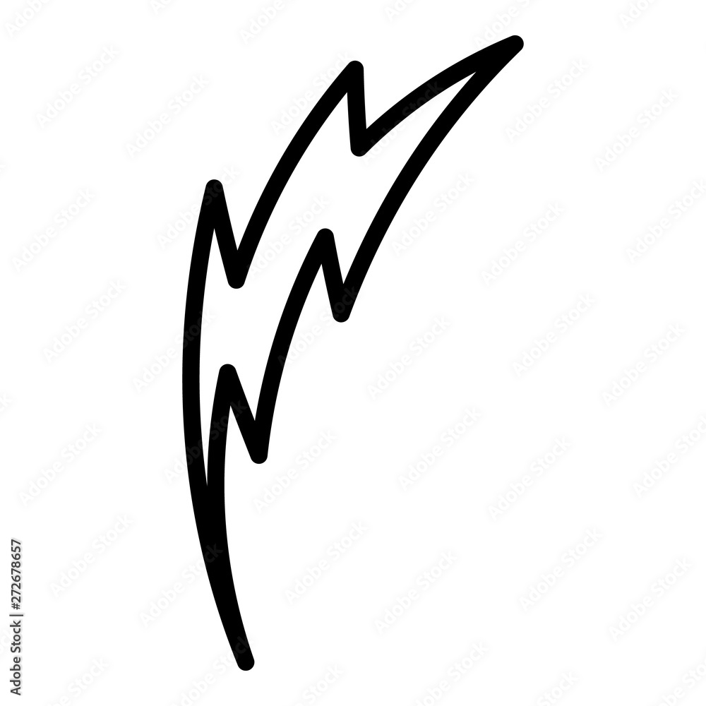Poster arc lightning icon. outline arc lightning vector icon for web design isolated on white background