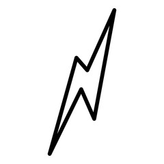 Instant lightning icon. Outline instant lightning vector icon for web design isolated on white background