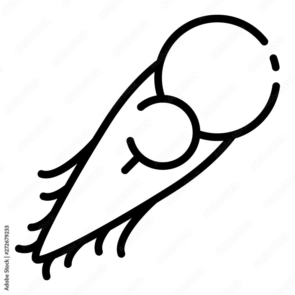 Poster pathogenic bacteria icon. outline pathogenic bacteria vector icon for web design isolated on white b