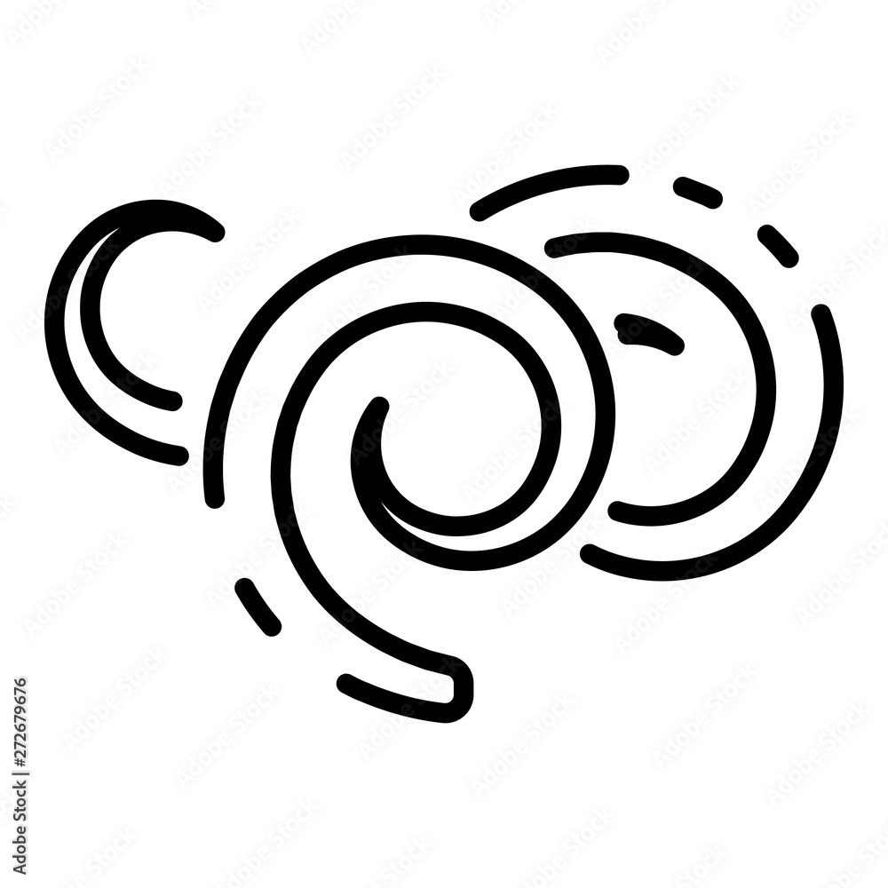Poster spirochetes icon. outline spirochetes vector icon for web design isolated on white background