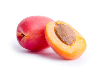 apricot isolated on white background