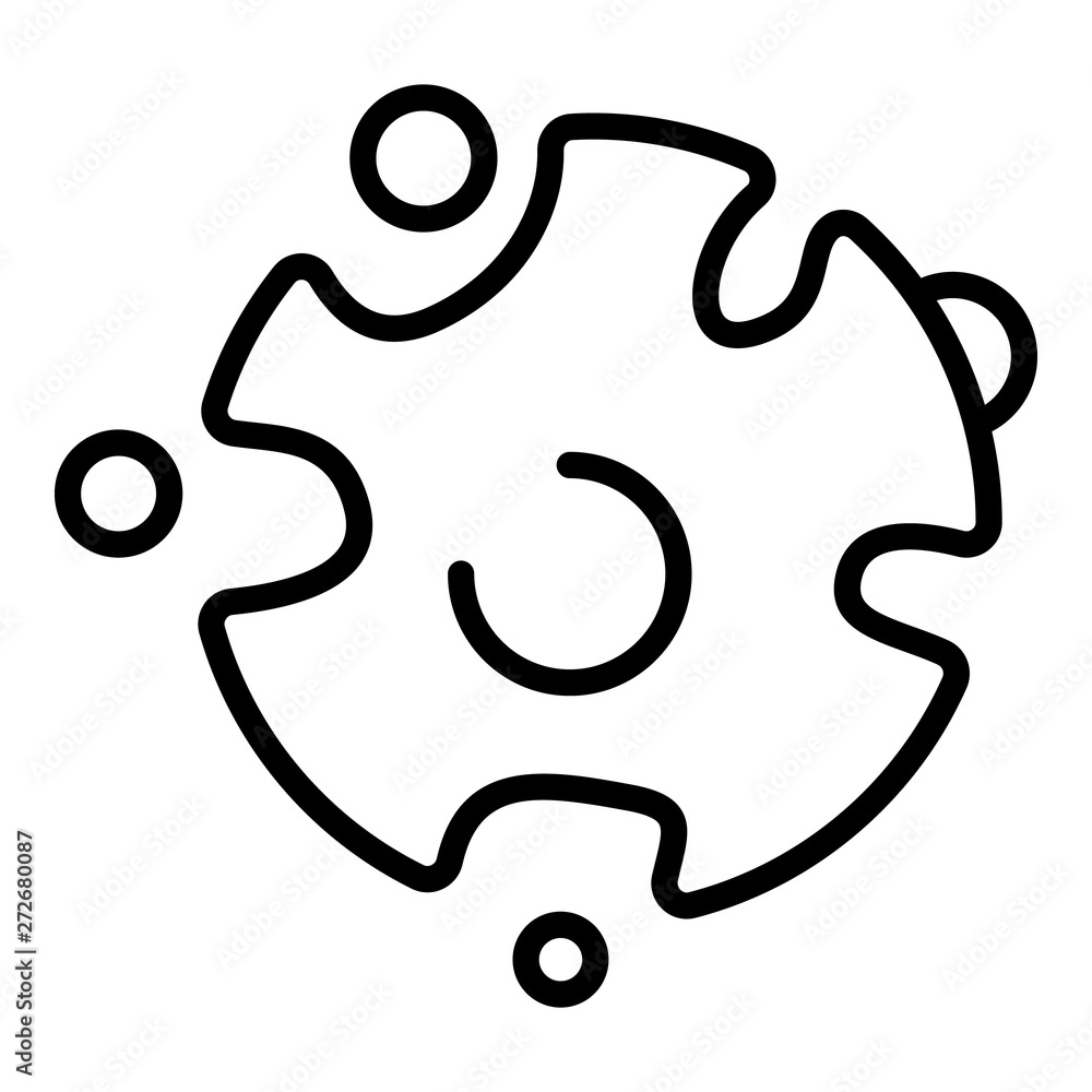 Poster virus infects staphylococcus icon. outline virus infects staphylococcus vector icon for web design i