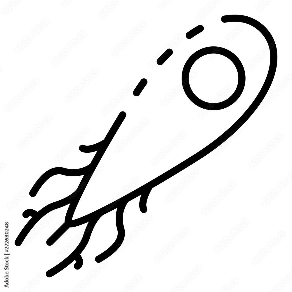 Poster helicobacter pylori icon. outline helicobacter pylori vector icon for web design isolated on white b