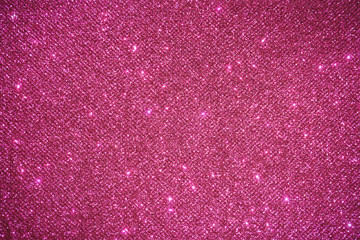 pink Sparkling Lights Festive background with texture. Abstract Christmas twinkled bright bokeh...