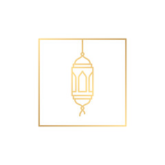 mosque line / ramadan theme design template background vector logo design