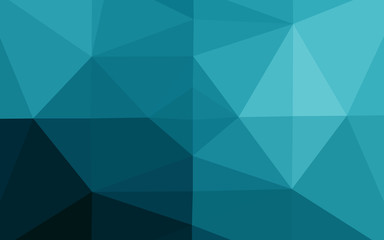 Light BLUE vector low poly cover.