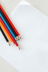 Colored pencils and paper