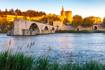 Avignon. Bridge of St. Benezet over the Rhone River.