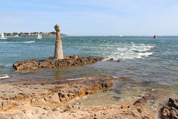 atlantic littoral in locmariaquer (brittany - france) 