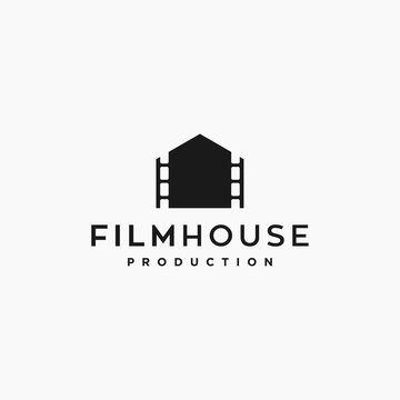 cinema / film house production concept vector logo design