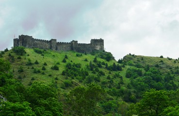 Fototapeta na wymiar old fort on the hill