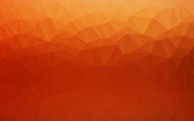 Light Red, Yellow vector polygonal background.
