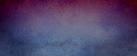 Obraz na płótnie Canvas Vintage blue background with purple border of distressed grunge texture, old elegant dark gradient background or wallpaper illustration design