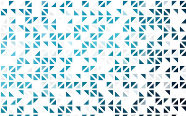Light BLUE vector seamless template with crystals, triangles.