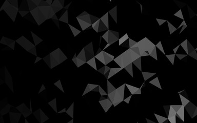 Dark Silver, Gray vector abstract polygonal layout.