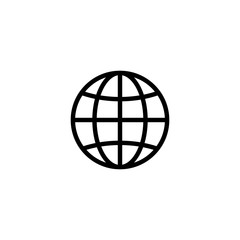 Web icon. Website icon page symbol for your web design. Internet world vector
