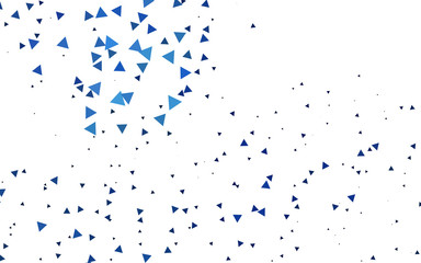Light BLUE vector backdrop with lines, triangles.