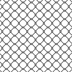 Metal fence pattern. Outline illustration of metal fence vector pattern for web design