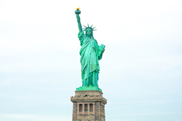 Obraz na płótnie Canvas Statue of Liberty National Monument. Sculpture by Frédéric Auguste Bartholdi. Manhattan. New York. USA. 