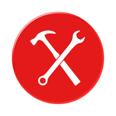 klucz i młotek ikona