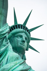 Fototapeta premium Pomnik Narodowy Statuy Wolności. Rzeźba Frédérica Auguste Bartholdiego. Manhattan. Nowy Jork. USA.