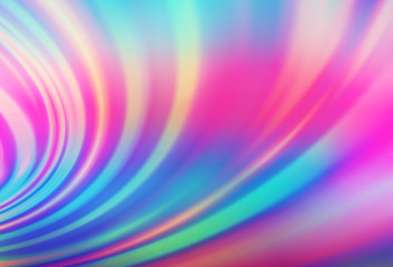 Light Multicolor, Rainbow vector background with bent ribbons.