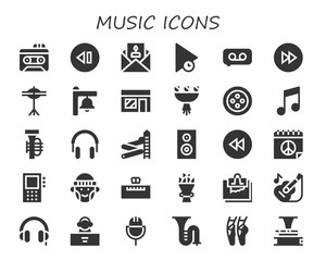 music icon set