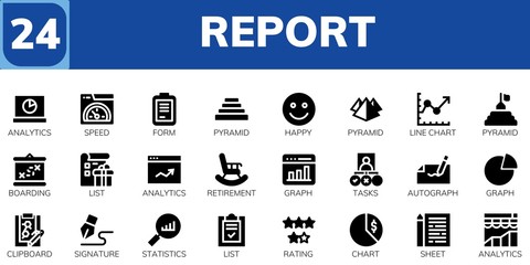 report icon set