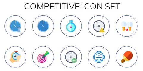 competitive icon set