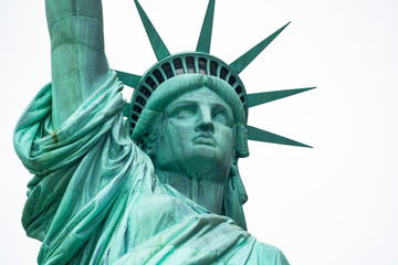 Fototapeta premium Pomnik Narodowy Statuy Wolności. Rzeźba Frédérica Auguste Bartholdiego. Manhattan. Nowy Jork. USA.