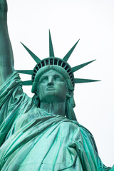 Statue of Liberty National Monument. Sculpture by Fr&eacute;d&eacute;ric Auguste Bartholdi. Manhattan. New York. USA. 