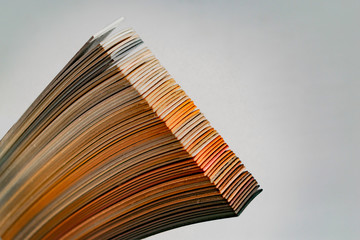 Set of multicolored lamination samples