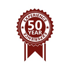 Fifty Years Experience, 50 Years Experience icon, sign, button