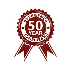Fifty Years Experience, 50 Years Experience icon, sign, button