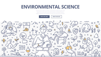 Environmental science concept. Scientist ecologist checking data against the observation log