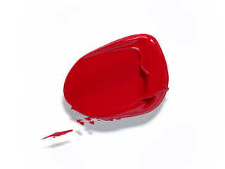 Red paint splash with shadow