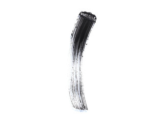 Black mascara brushstroke sample