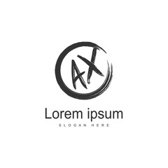 AX Letter Logo Design. Creative Modern AX Letters Icon Illustration