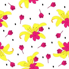 Seamless pattern with floral