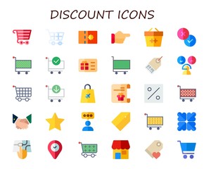 discount icon set