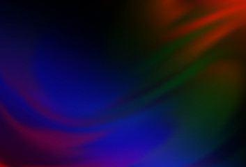Dark Multicolor, Rainbow vector abstract blurred layout.