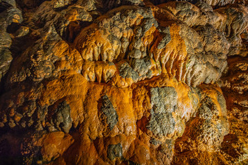 Cave stalactites, stalagmites, and other formations at Luray Caverns. VA. USA.