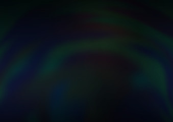 Dark BLUE vector blurred and colored background.