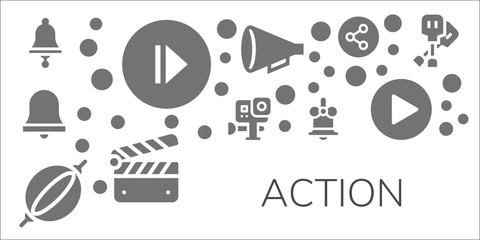 action icon set