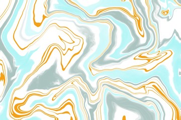 Abstract marble texture art. Digital marbling in retro style. Colorful vintage background.